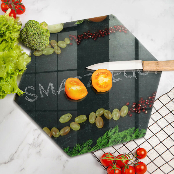 Chopping board The inscription Tasty!