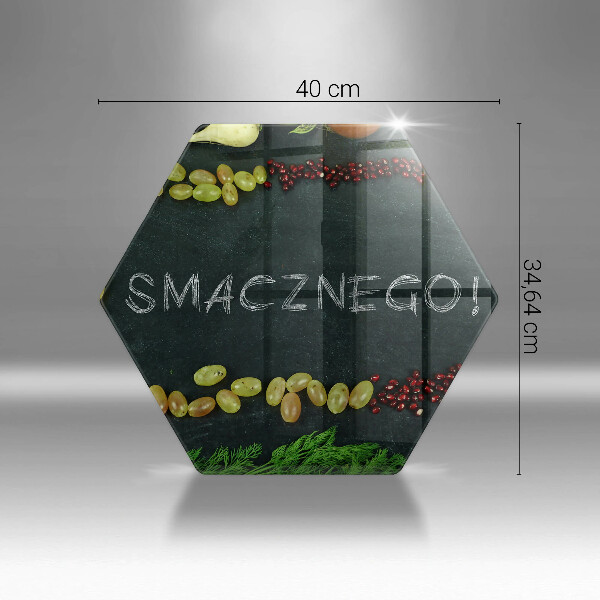 Chopping board The inscription Tasty!