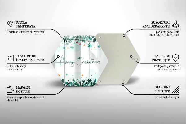 Chopping board The inscription Merry Christmas