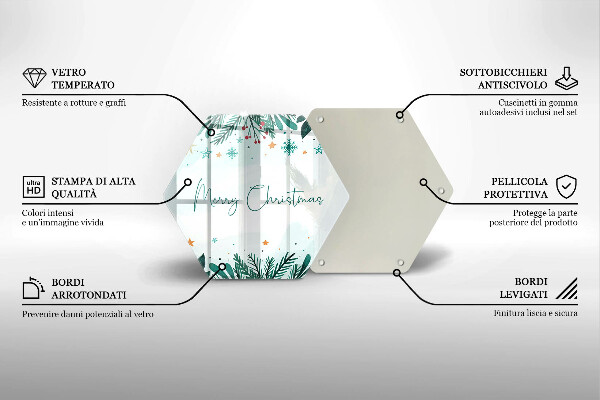 Chopping board The inscription Merry Christmas