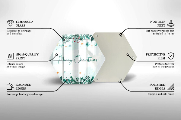 Chopping board The inscription Merry Christmas