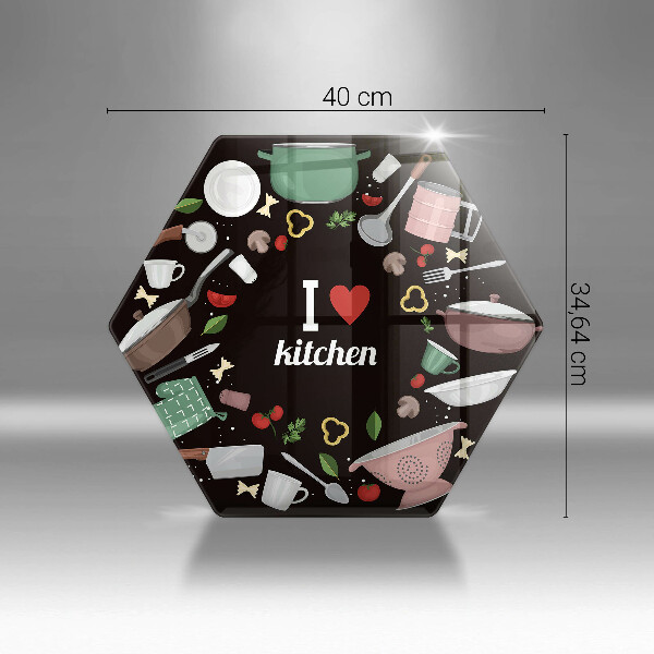 Chopping board Illustration I Love Kitchen