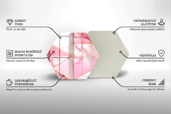 Chopping board Geometric marble