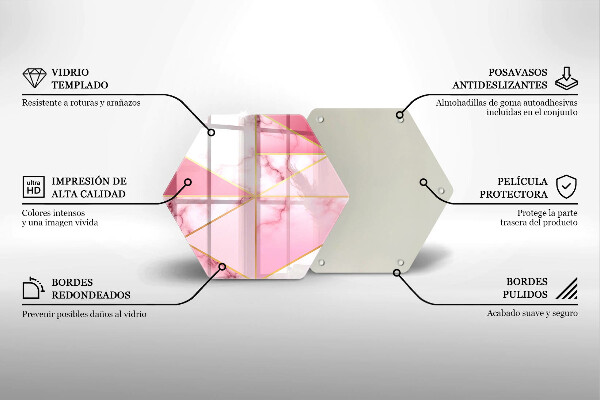 Chopping board Geometric marble