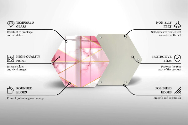 Chopping board Geometric marble