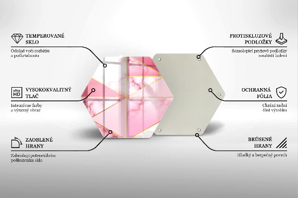 Chopping board Geometric marble