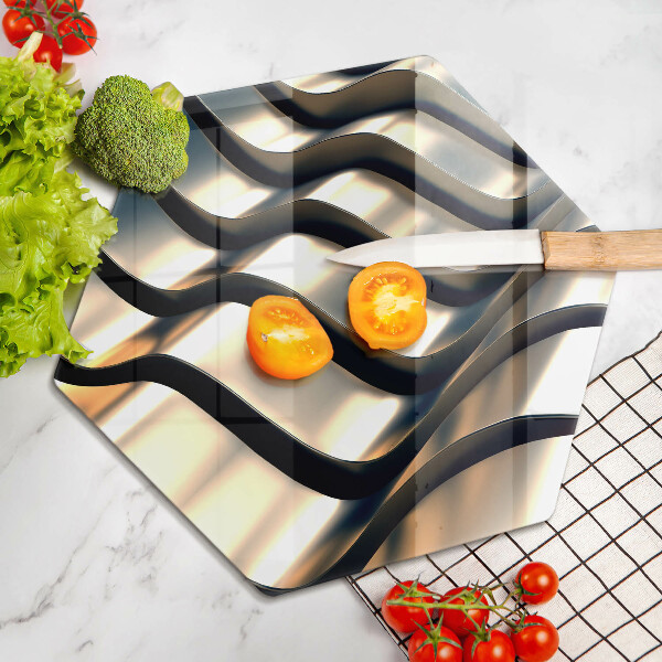 Chopping board 3D metal shapes