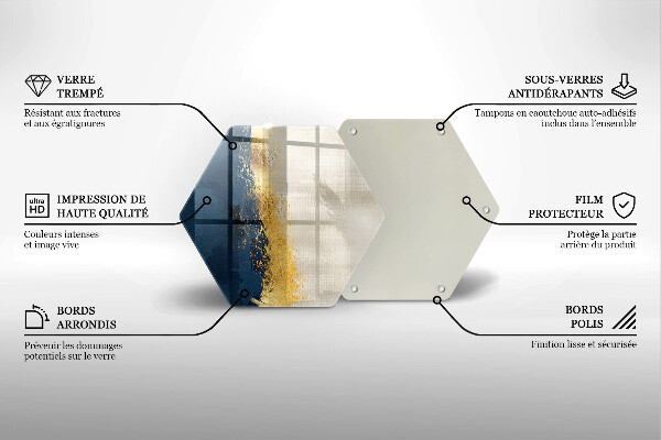 Chopping board Abstraction gold