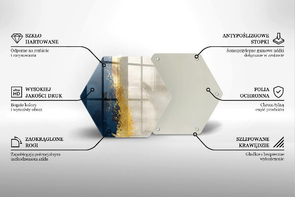 Chopping board Abstraction gold