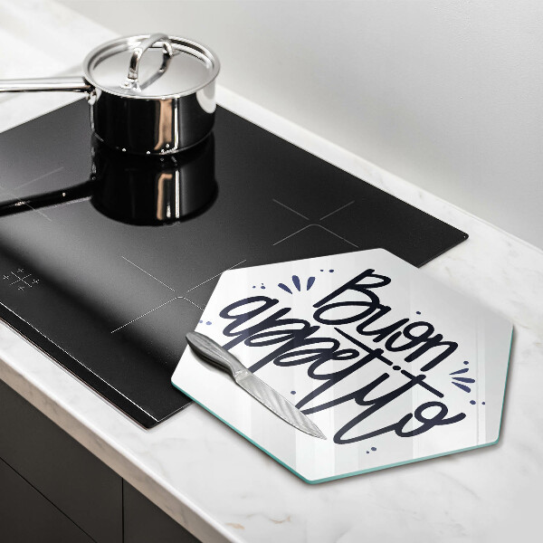 Glass worktop saver The inscription Buon Appetito