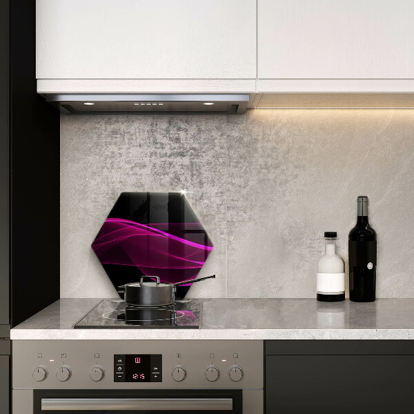 Glass worktop saver Pink abstraction