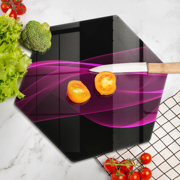 Glass worktop saver Pink abstraction