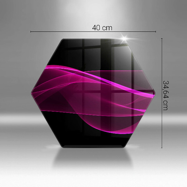 Glass worktop saver Pink abstraction