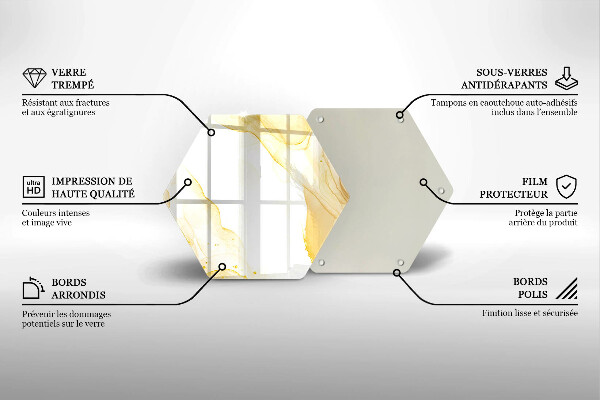 Chopping board Golden abstraction