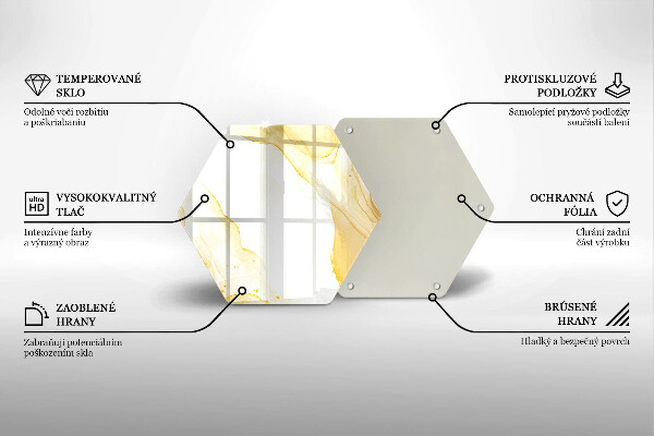 Chopping board Golden abstraction