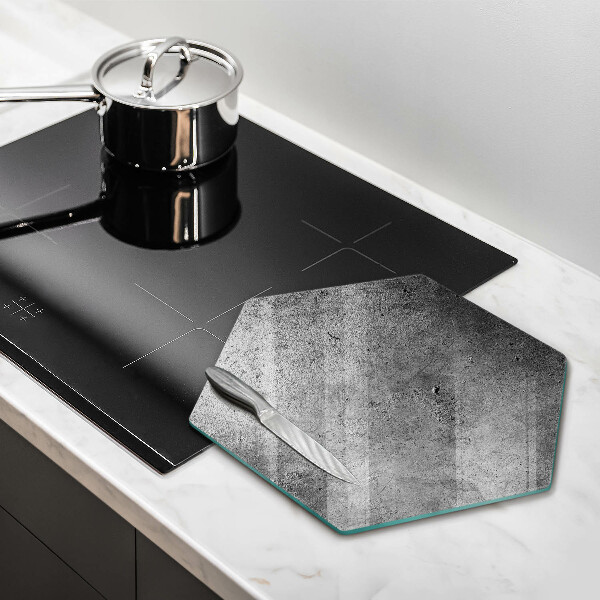 Glass chopping board Concrete stone texture