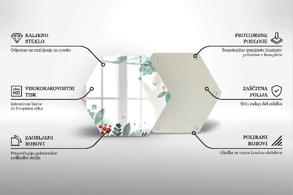 Chopping board Watercolors leaves