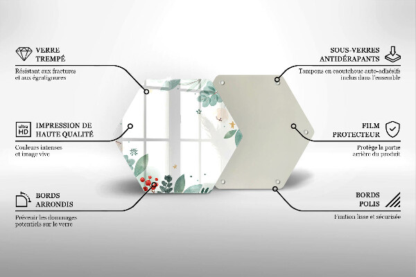 Chopping board Watercolors leaves