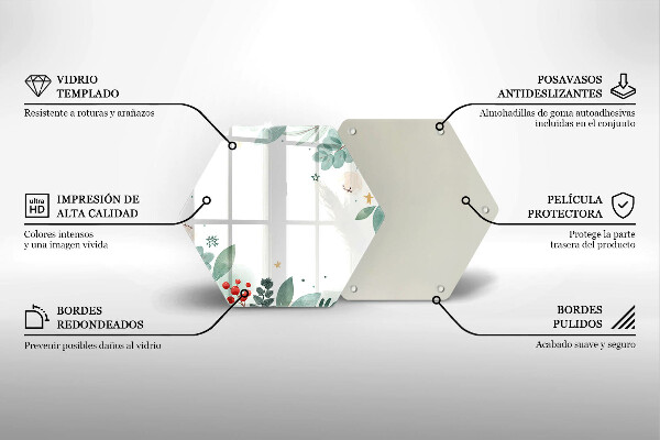 Chopping board Watercolors leaves