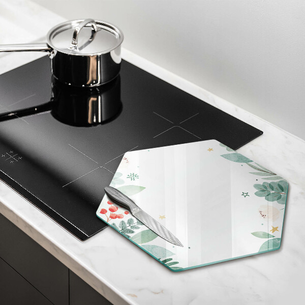 Chopping board Watercolors leaves