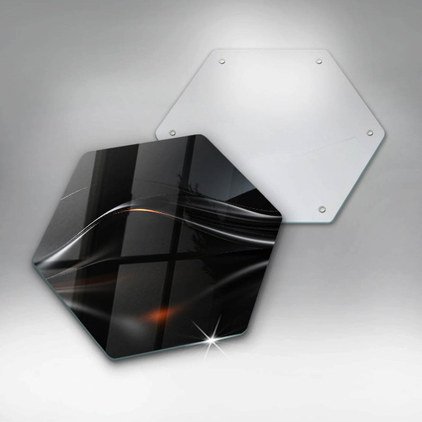 Glass kitchen board 3D design abstraction