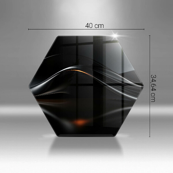 Glass kitchen board 3D design abstraction