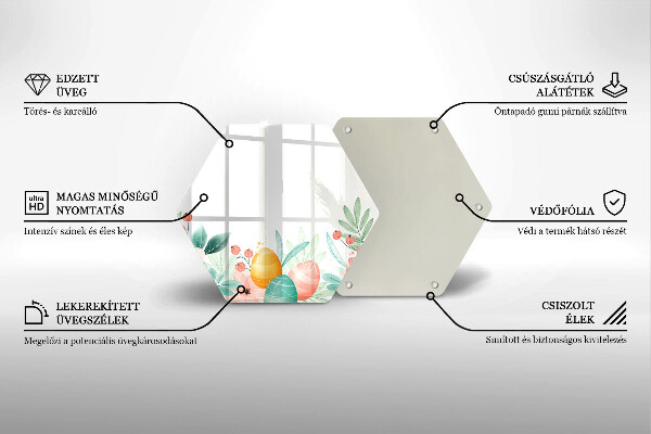Chopping board Easter eggs