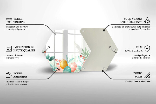 Chopping board Easter eggs
