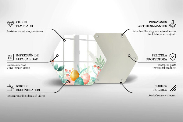 Chopping board Easter eggs