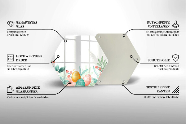 Chopping board Easter eggs