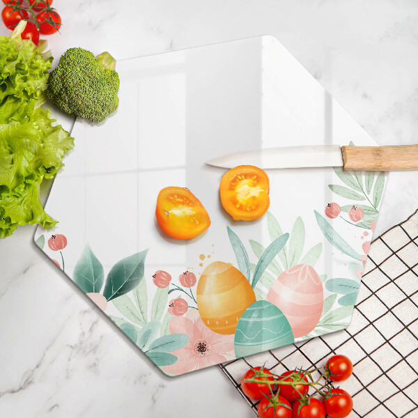 Chopping board Easter eggs