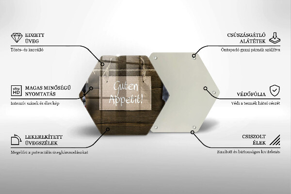 Chopping board GUTEN APETIT inscription boards