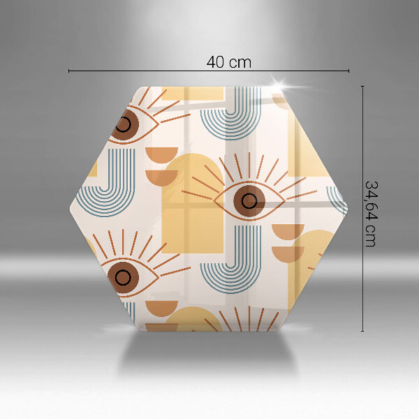 Chopping board Boho pattern eyes