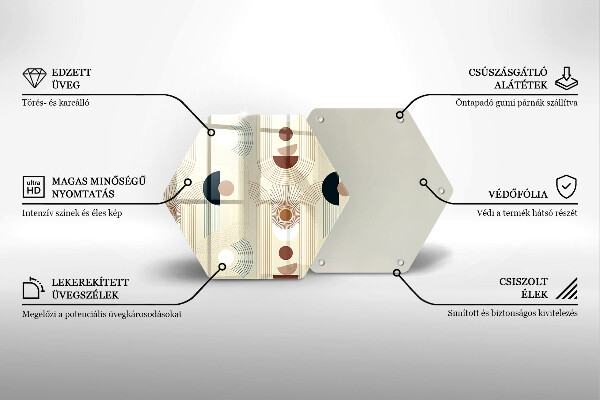 Chopping board Boho shapes geometry