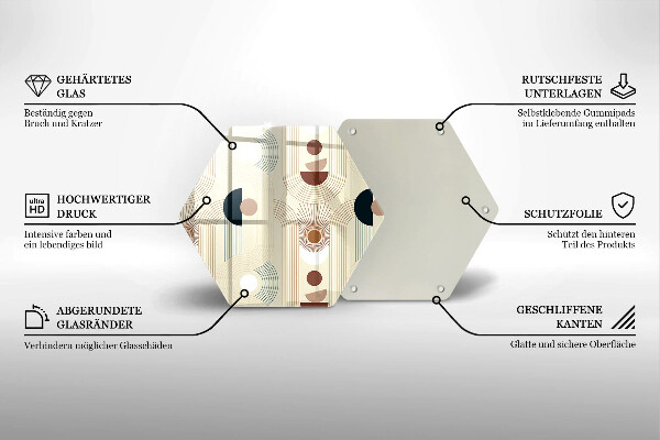 Chopping board Boho shapes geometry