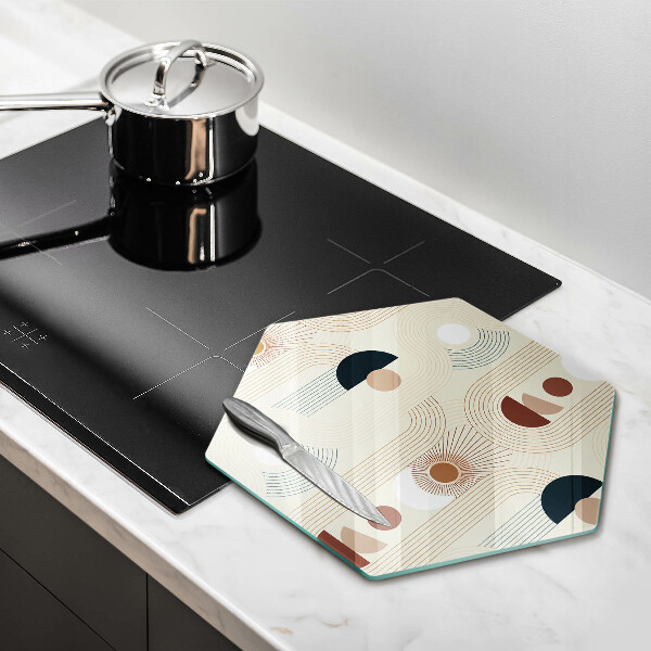 Chopping board Boho shapes geometry