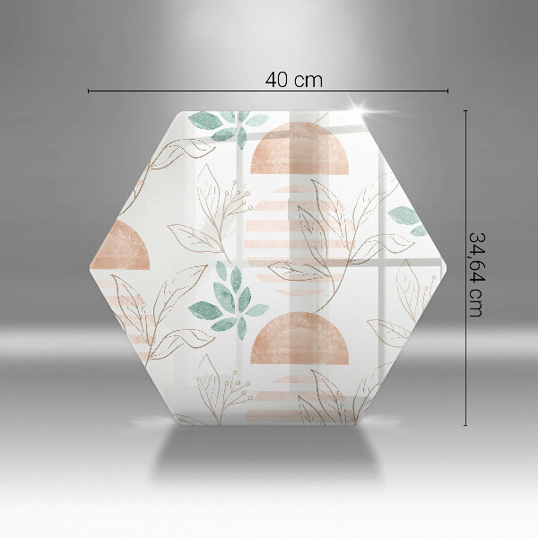 Chopping board Boho pattern leaves