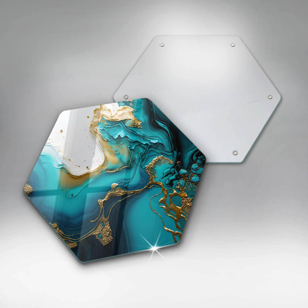 Chopping board Turquoise abstraction