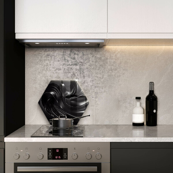 Chopping board Black mass abstraction