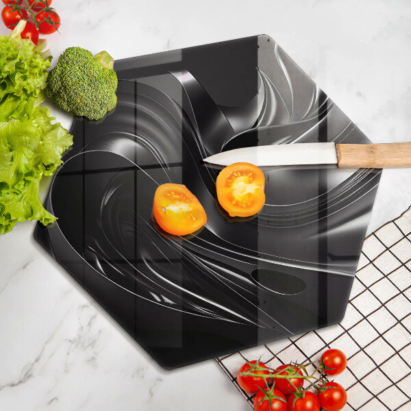 Chopping board Black mass abstraction