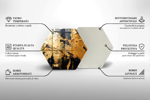 Chopping board Elegant paint texture