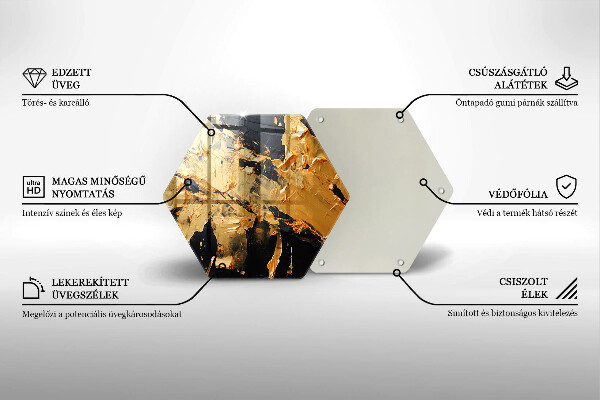 Chopping board Elegant paint texture