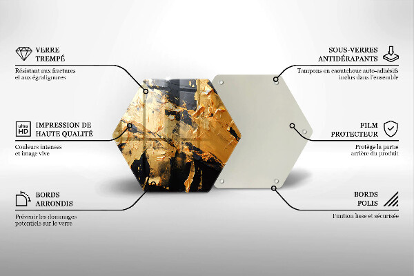 Chopping board Elegant paint texture