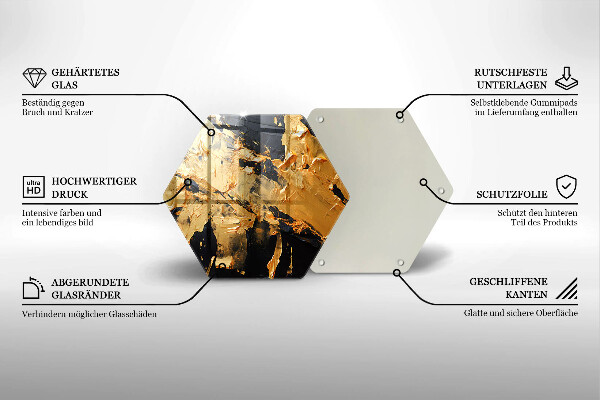 Chopping board Elegant paint texture