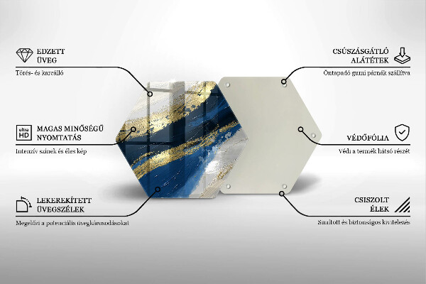 Chopping board Texture with gold