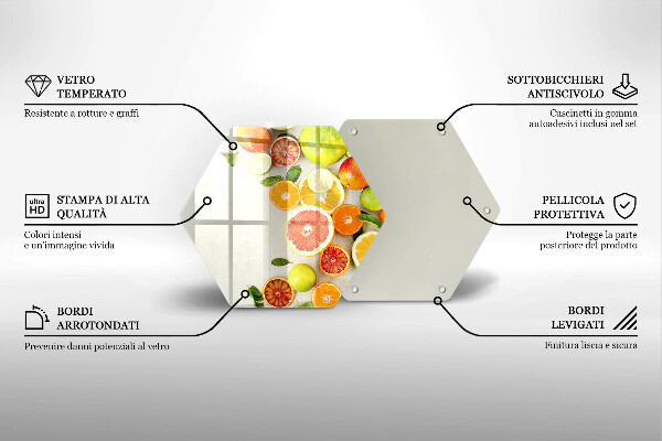 Chopping board Fruits citruses