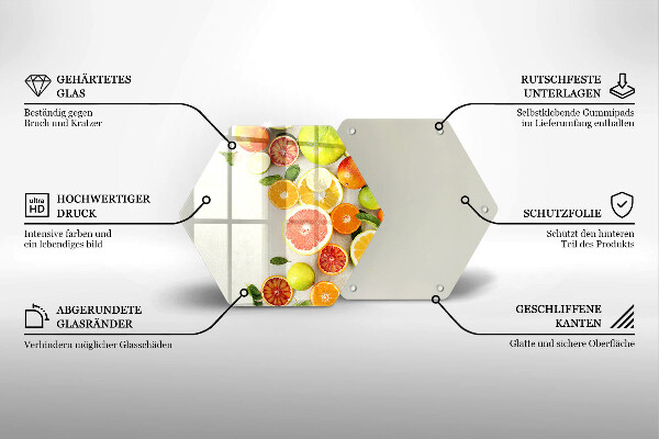 Chopping board Fruits citruses