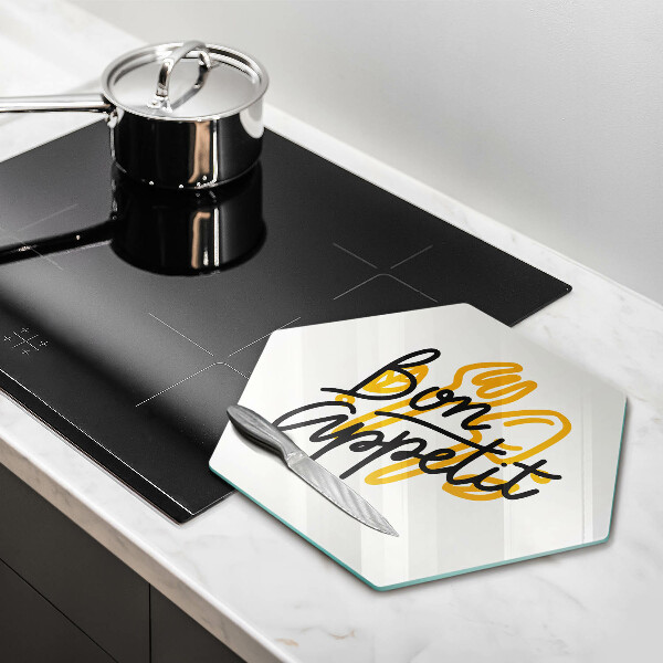 Chopping board The inscription Bon Appetit