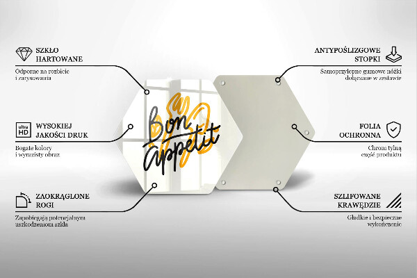 Chopping board The inscription Bon Appetit