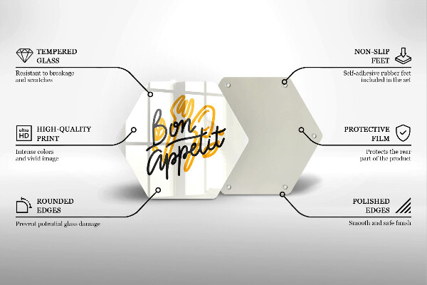 Chopping board The inscription Bon Appetit